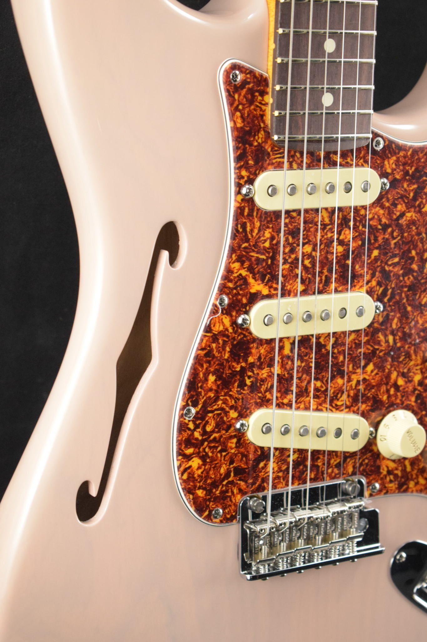 Fender Fender American Professional II Stratocaster Thinline Transparent Shell Pink Rosewood Fingerboard