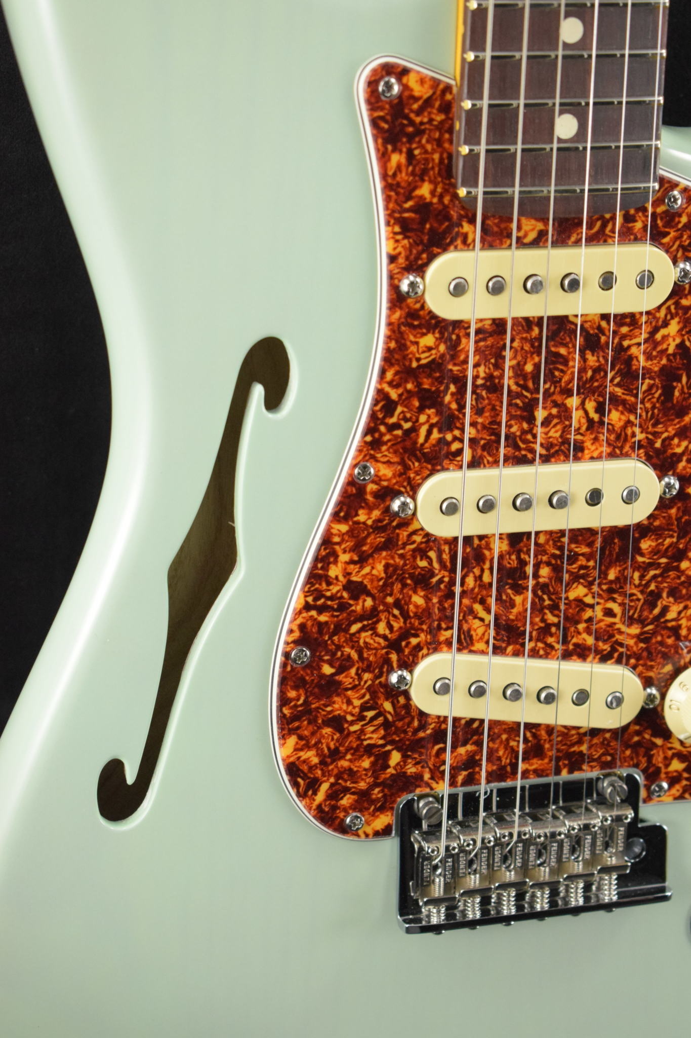 Fender Fender American Professional II Stratocaster Thinline Transparent Surf Green Rosewood Fingerboard