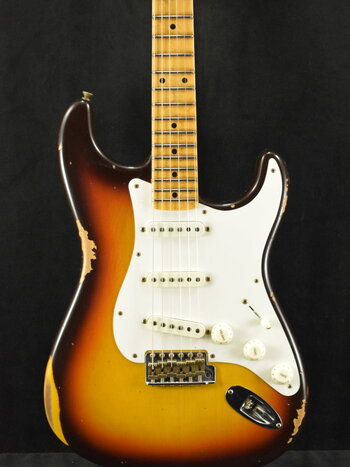 Fender Fender Tomatillo Stratocaster III Relic - Faded Aged Chocolate 2 Color Sunburst