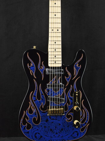 Fender Fender James Burton Telecaster Blue Paisley Flames Maple Fingerboard