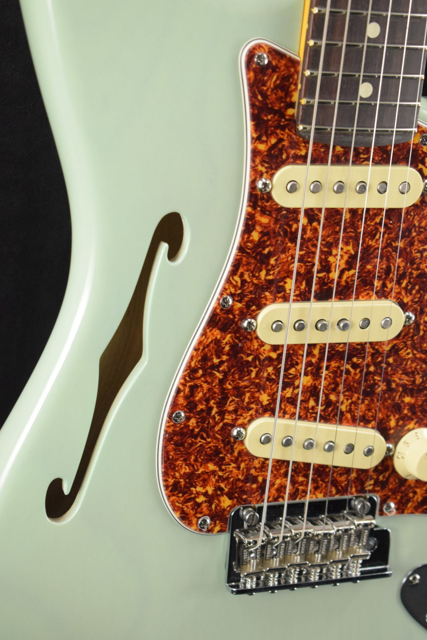 Fender Fender American Professional II Stratocaster Thinline Transparent Surf Green Rosewood Fingerboard