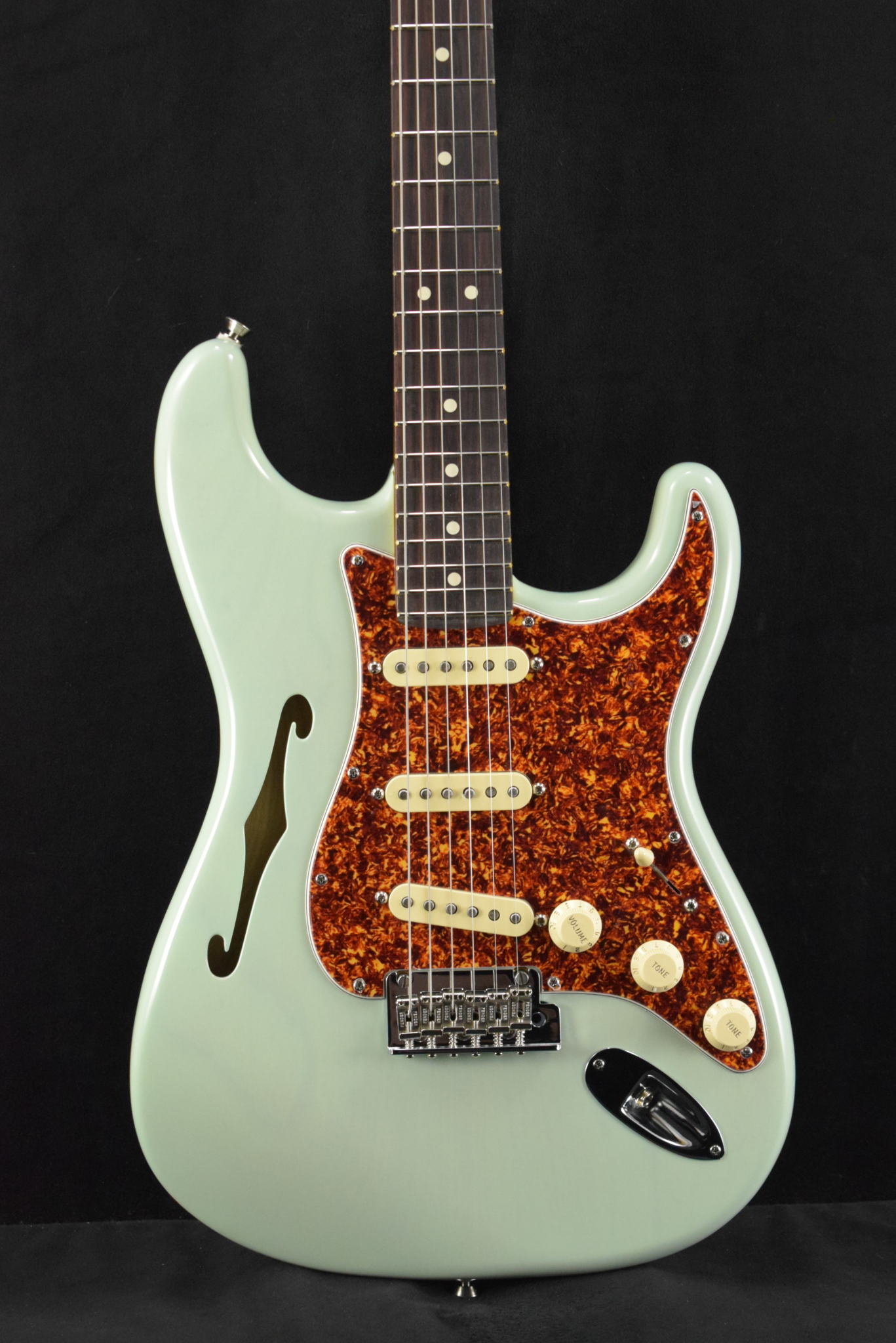 Fender Fender American Professional II Stratocaster Thinline Transparent Surf Green Rosewood Fingerboard