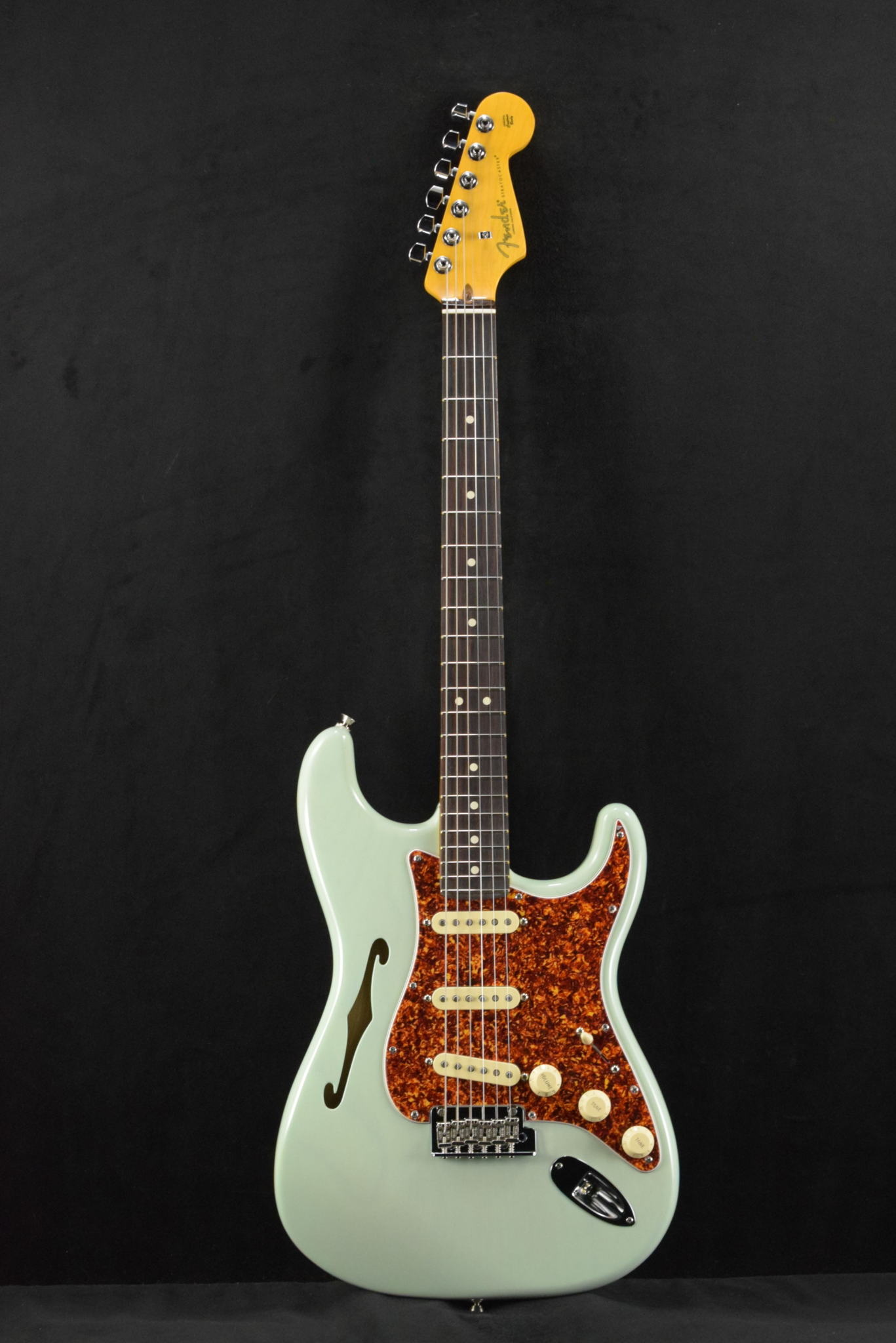 Fender Fender American Professional II Stratocaster Thinline Transparent Surf Green Rosewood Fingerboard