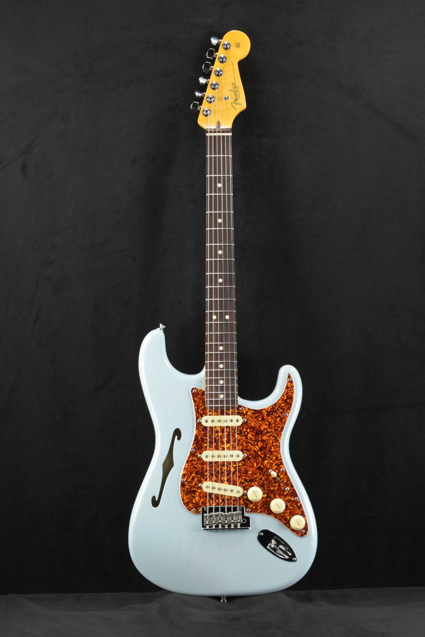 Fender Fender American Professional II Stratocaster Thinline Transparent Daphne Blue Rosewood Fingerboard
