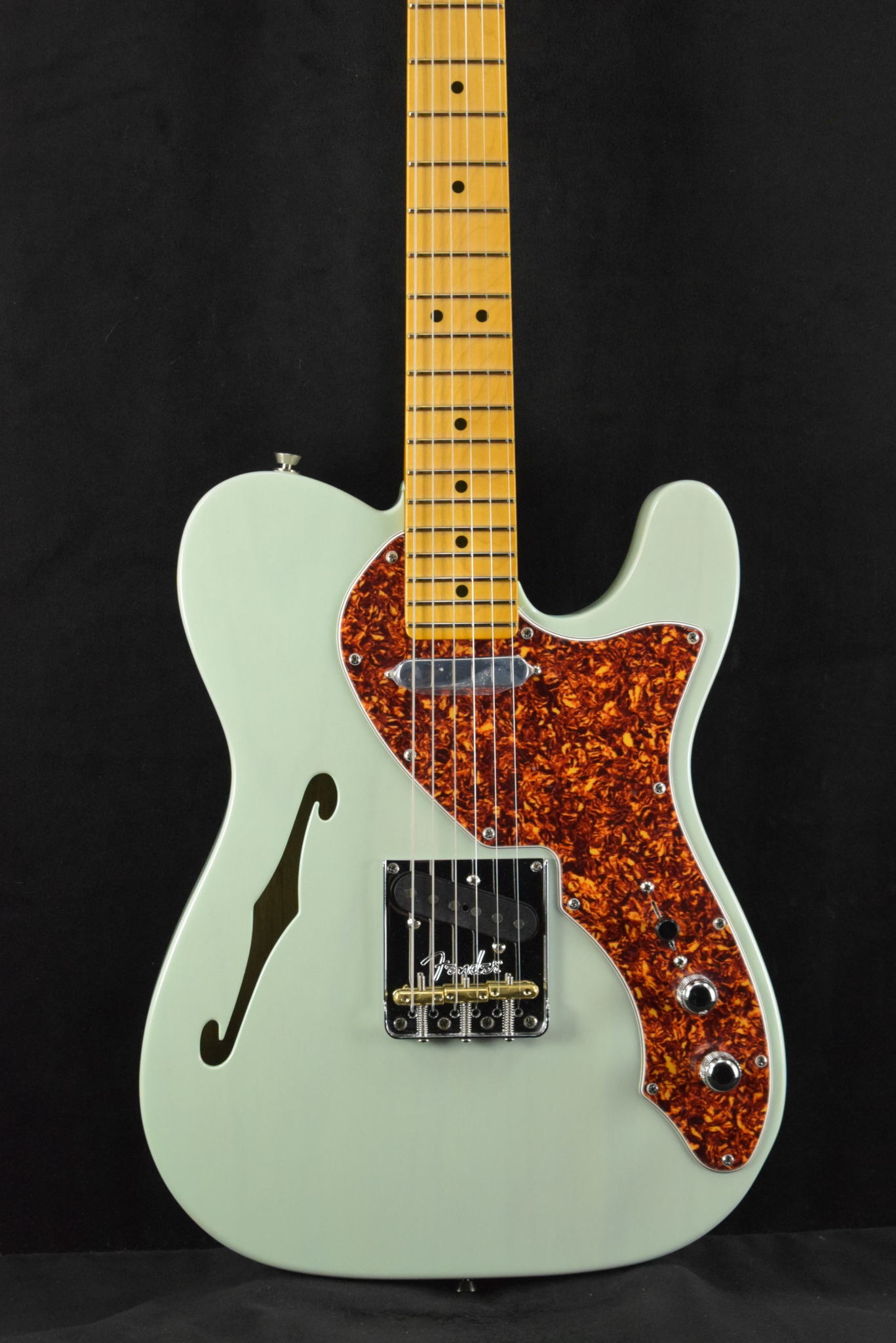 Fender Fender American Professional II Telecaster Thinline Transparent Transparent Surf Green Maple Fingerboard