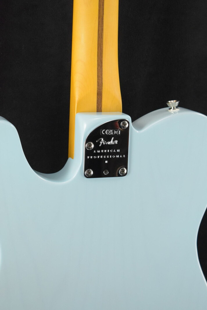 Fender Fender American Professional II Telecaster Thinline Transparent Daphne Blue Maple Fingerboard