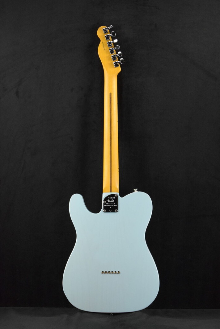 Fender Fender American Professional II Telecaster Thinline Transparent Daphne Blue Maple Fingerboard