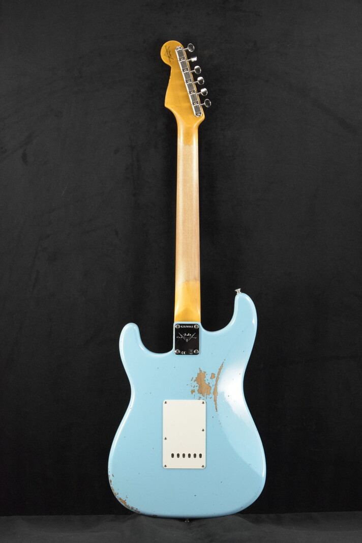 Fender Fender Custom Shop '62 Strat Relic with Closet Classic Hardware - Faded Aged Daphne Blue