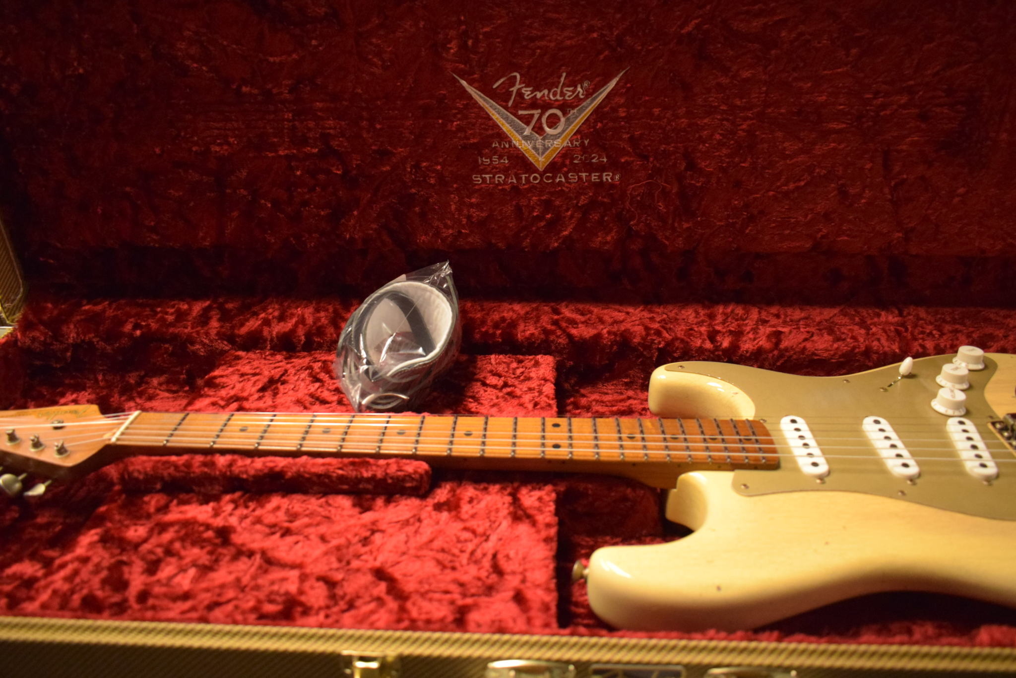 Fender Fender Limited Edition 1954 Roasted Stratocaster Journeyman Relic Natural Blonde 1-Piece Roasted Quartersawn Maple Fingerboard