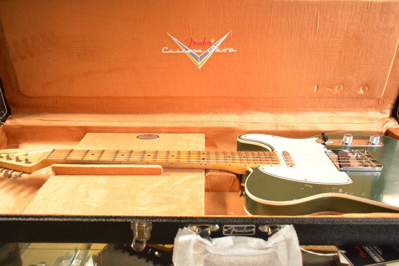 Fender Fender Custom Shop '65 Telecaster Custom Heavy Relic - Aged Sherwood Green Metallic