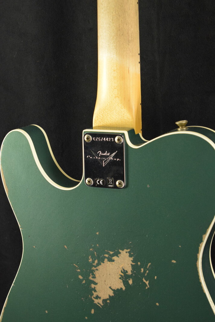 Fender Fender Custom Shop '65 Telecaster Custom Heavy Relic - Aged Sherwood Green Metallic