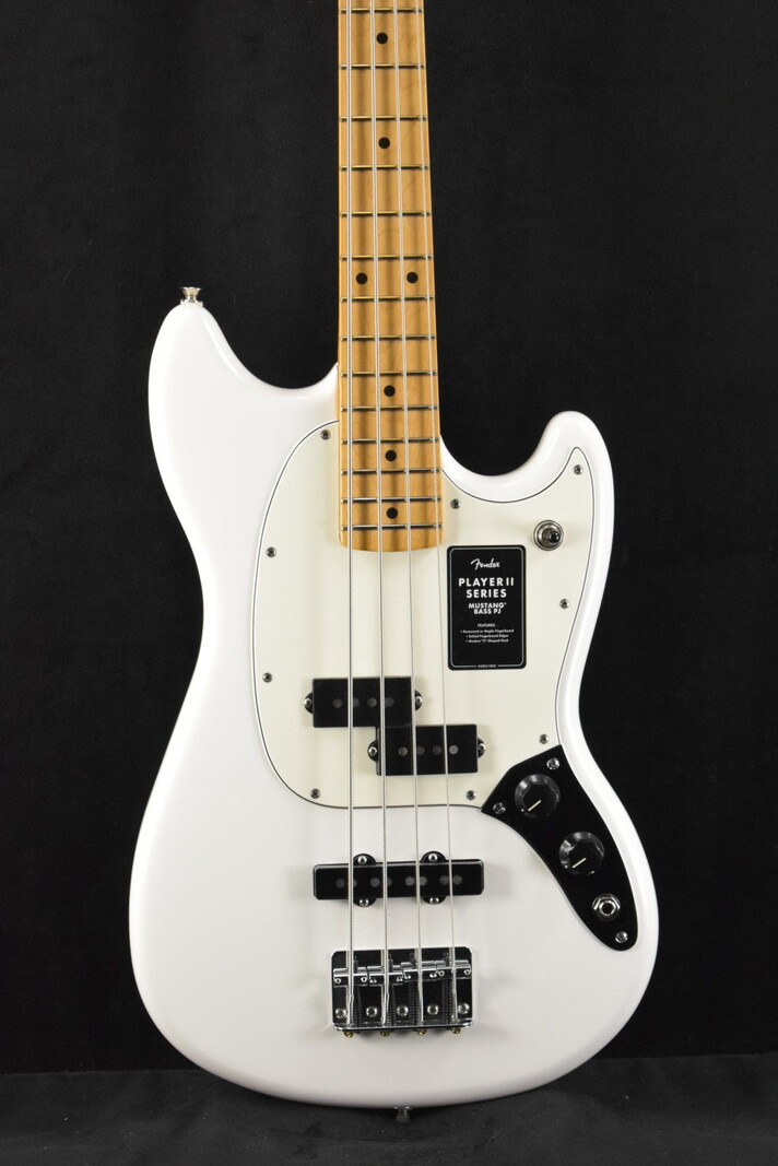 Fender Player II Mustang Bass PJ Polar White Maple Fingerboard 