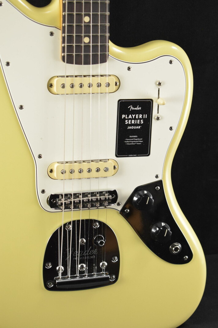 Fender Fender Player II Jaguar Hialeah Yellow Rosewood Fingerboard