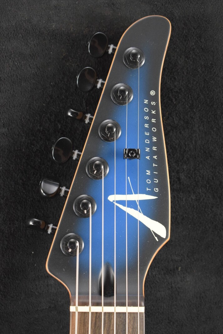 Tom Anderson Tom Anderson Angel Player Satin Voodoo Blue to Black Burst