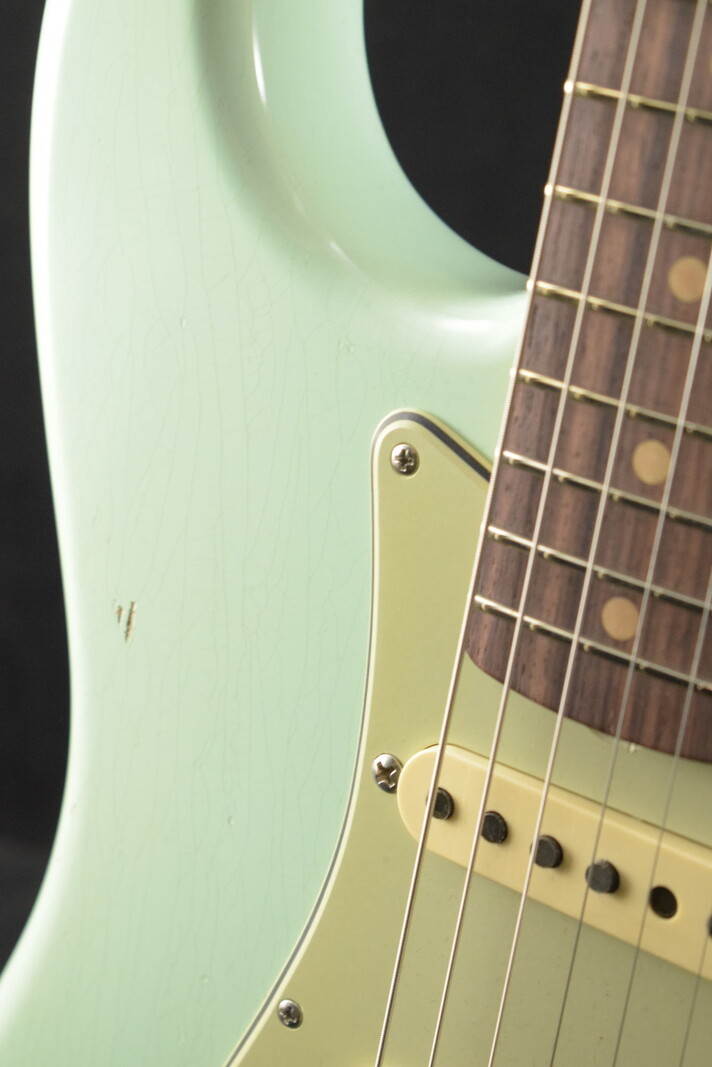 Fender Fender '64 Stratocaster Journeyman Relic with Closet Classic Hardware - Faded Aged Surf Green