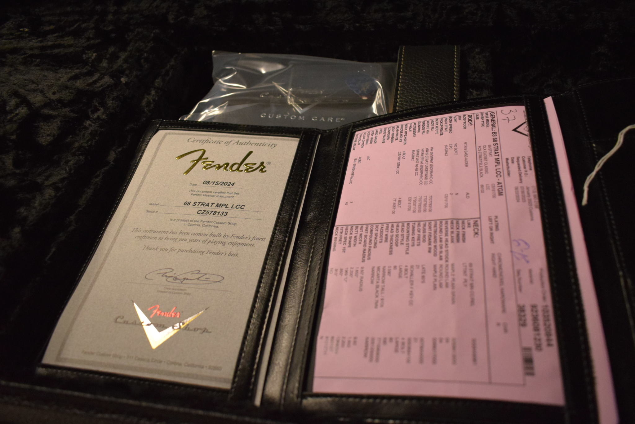 Fender Fender '68 Stratocaster DLX Closet Classic - Aged Teal Green Metallic