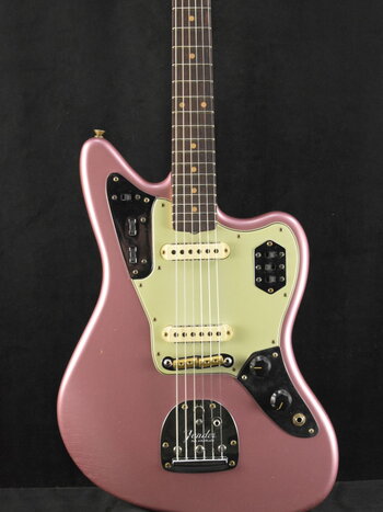 Fender Fender 1964 Jaguar Journeyman Relic Faded Aged Burgundy Mist Metallic 3A Rosewood Fingerboard