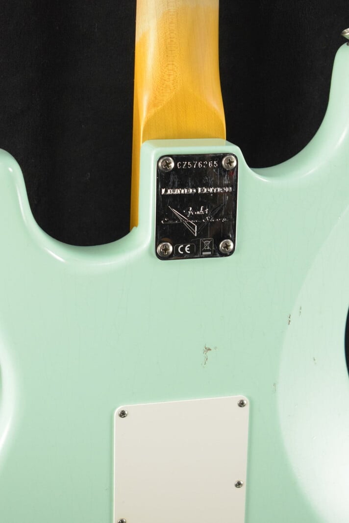 Fender Fender Limited Edition '62 Poblano Strat Journeyman Relic w/Closet Classic Hardware - Faded Aged Surf Green