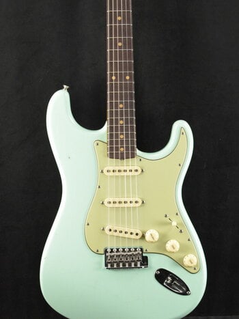 Fender Fender Limited Edition '62 Poblano Strat Journeyman Relic w/Closet Classic Hardware - Faded Aged Surf Green