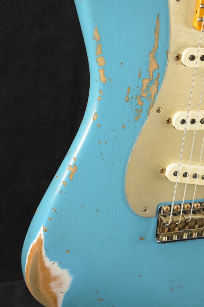 Fender Fender Limited Edition '58 Stratocaster Heavy Relic - Super Faded Aged Taos Turquoise