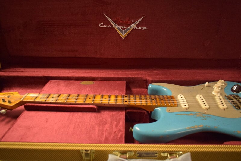 Fender Fender Limited Edition '58 Stratocaster Heavy Relic - Super Faded Aged Taos Turquoise