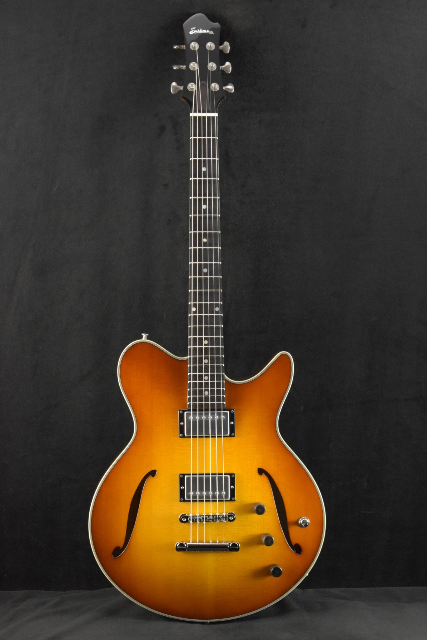 Eastman Eastman Romeo 14" Thinline Lollar Humbuckers Goldburst Truetone Gloss