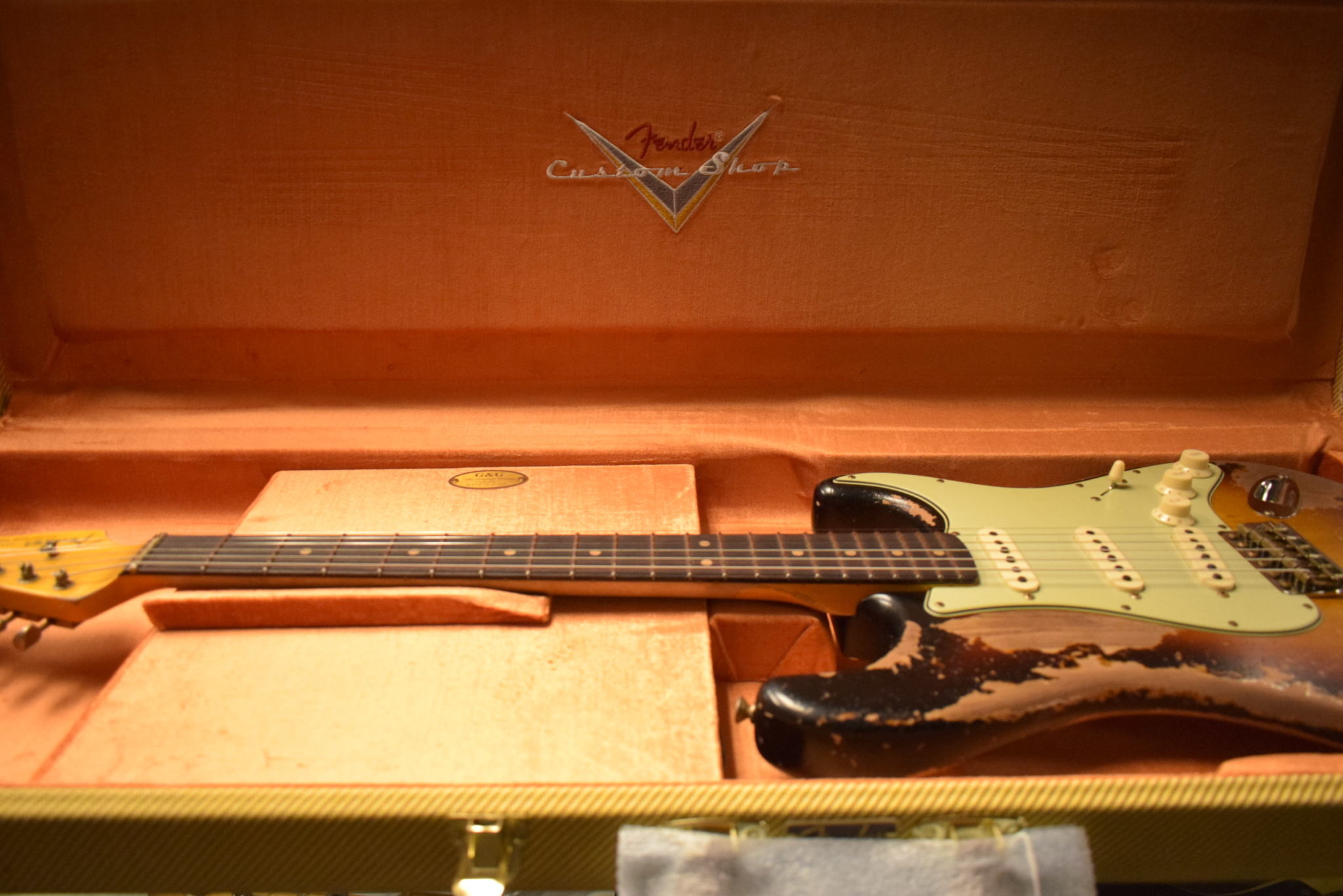 Fender Fender 1963 Stratocaster Super Heavy Relic Super Faded Aged 3-Color Sunburst 3A Rosewood Fingerboard