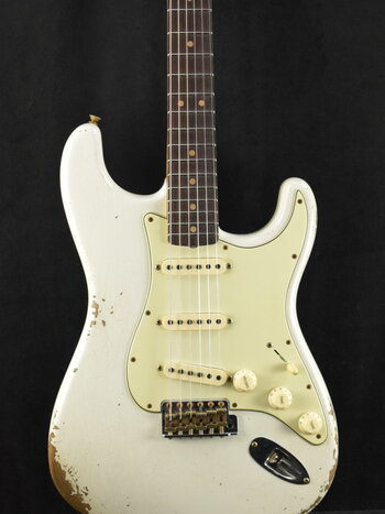 Fender Fender Limited Edition 1964 L-Series Stratocaster Heavy Relic 3A Aged Olympic White