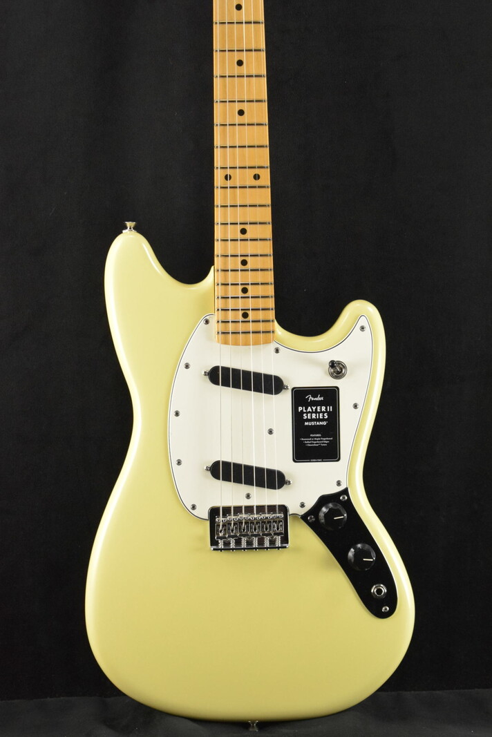Fender Player II Mustang Hialeah Yellow Maple Fingerboard Fuller s Guitar