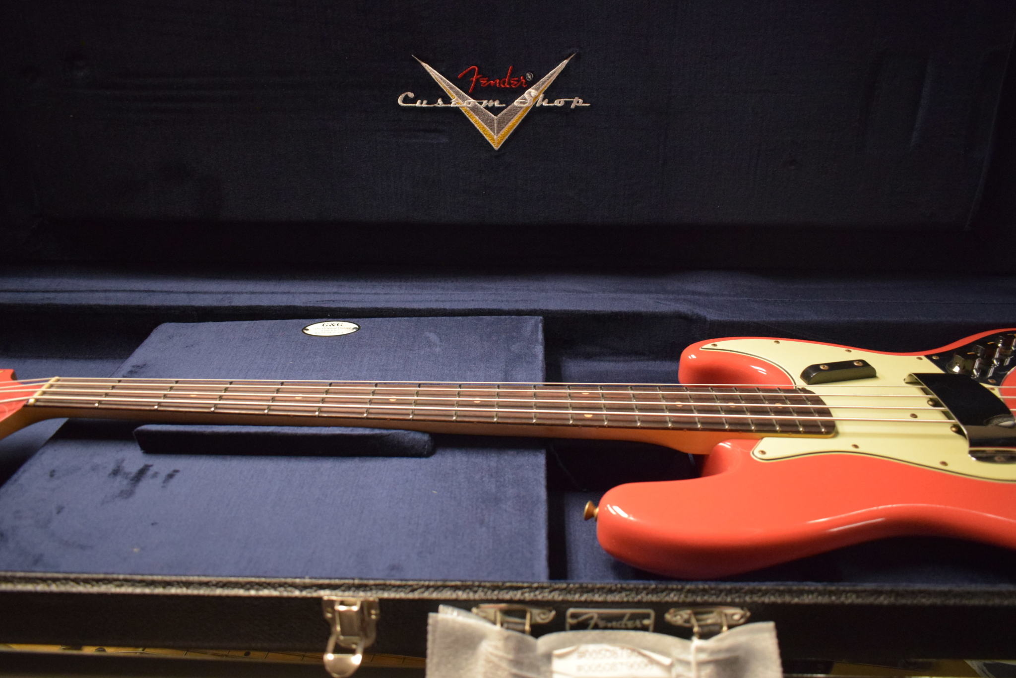 Fender Fender Custom Shop '63 Jazz Bass Journeyman Relic - Aged Fiesta Red