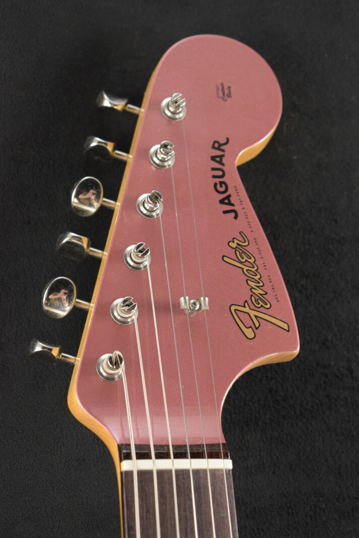 Fender Fender Custom Shop '63 Jaguar DLX Closet Classic - Aged Burgundy Mist Metallic