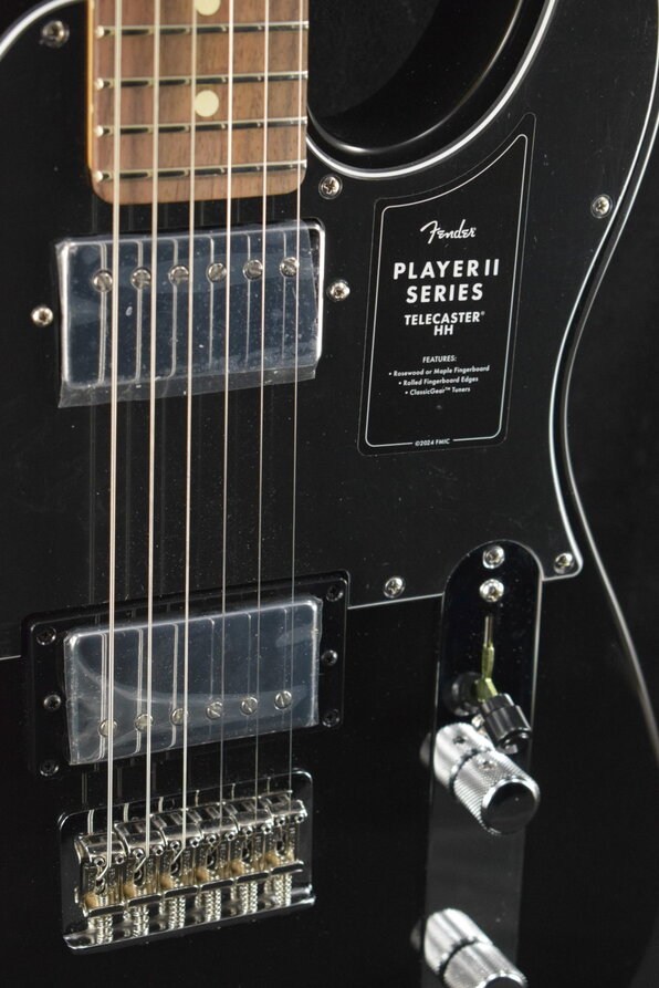 Fender Player II Telecaster HH Black Rosewood Fingerboard Fuller's Guitar