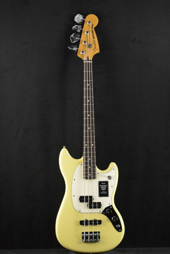 Fender Player II Mustang Bass PJ Hialeah Yellow Rosewood Fingerboard