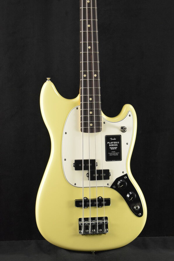 Fender Player II Mustang Bass PJ Hialeah Yellow Rosewood Fingerboard