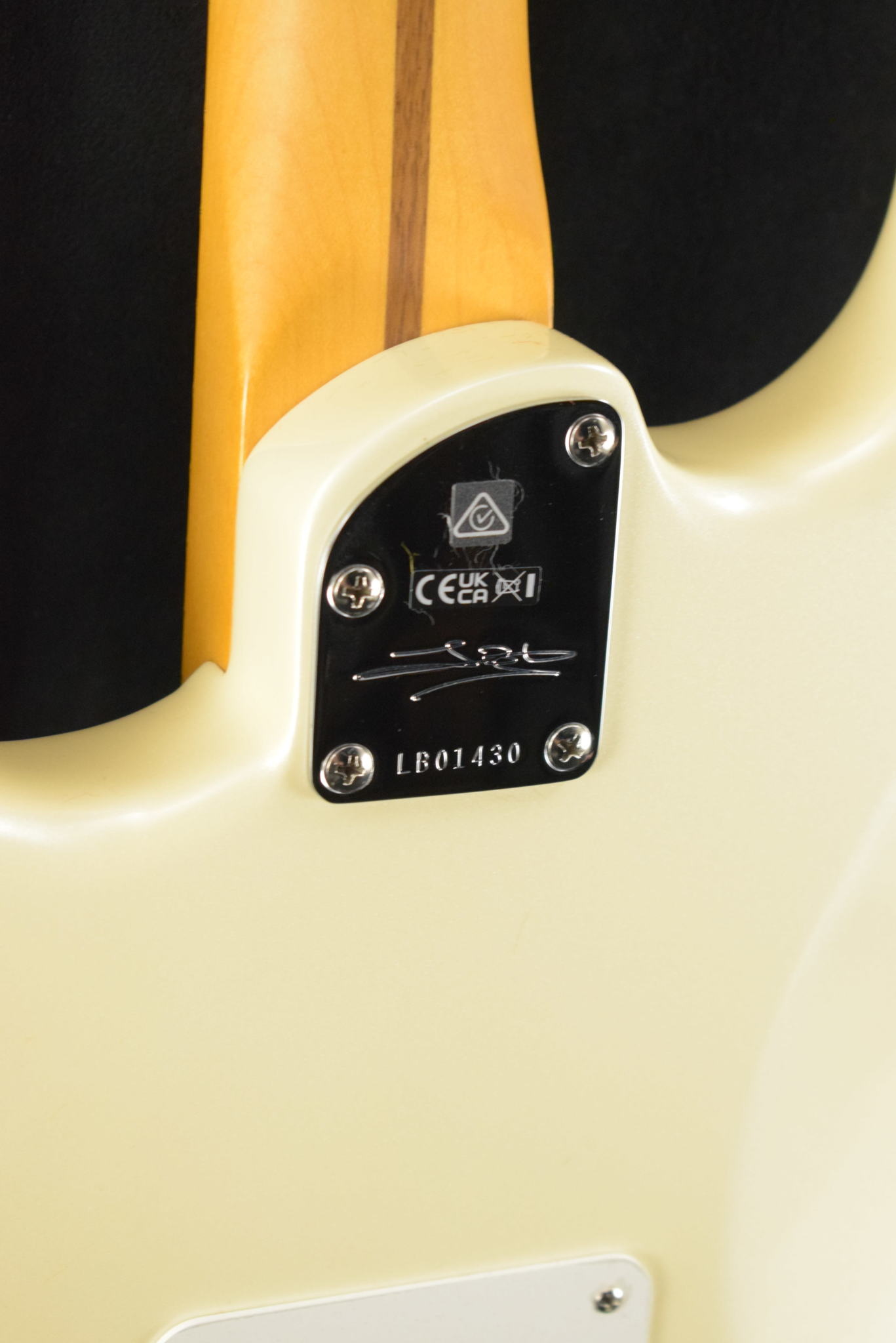 Fender Fender Lincoln Brewster Stratocaster Olympic Pearl Maple Fingerboard