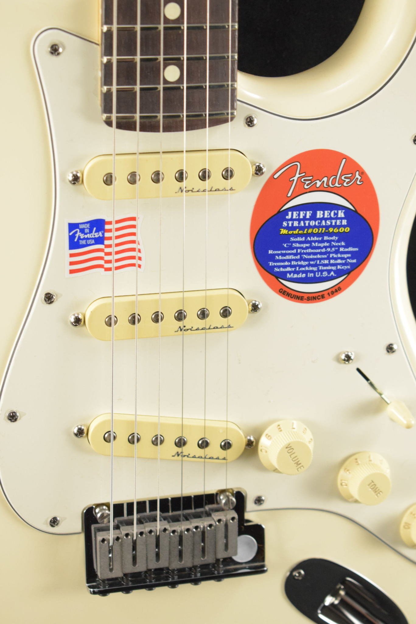 Fender Fender Jeff Beck Stratocaster Olympic White Rosewood Fingerboard