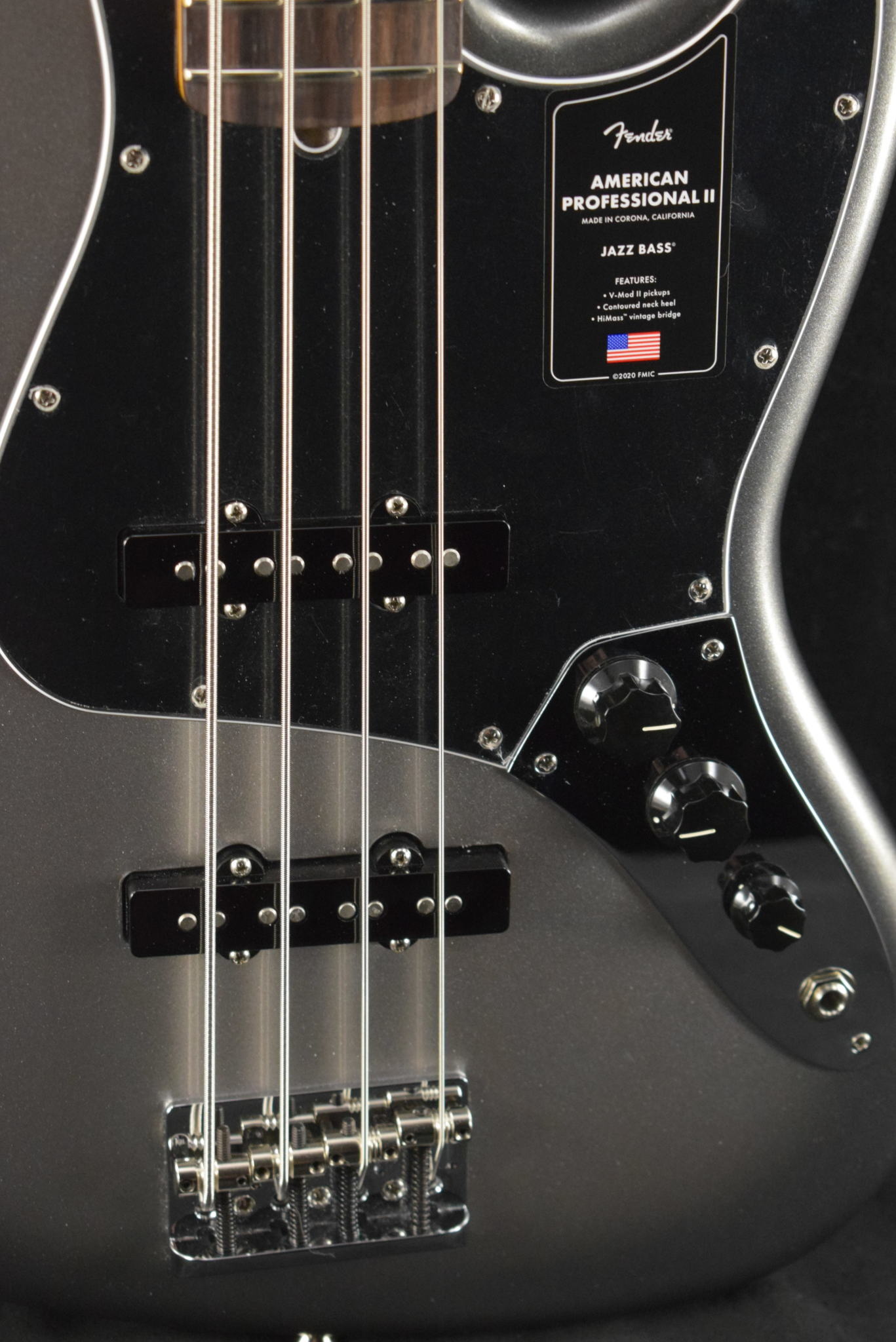 Fender Fender American Professional II Jazz Bass Mercury Rosewood Fingerboard