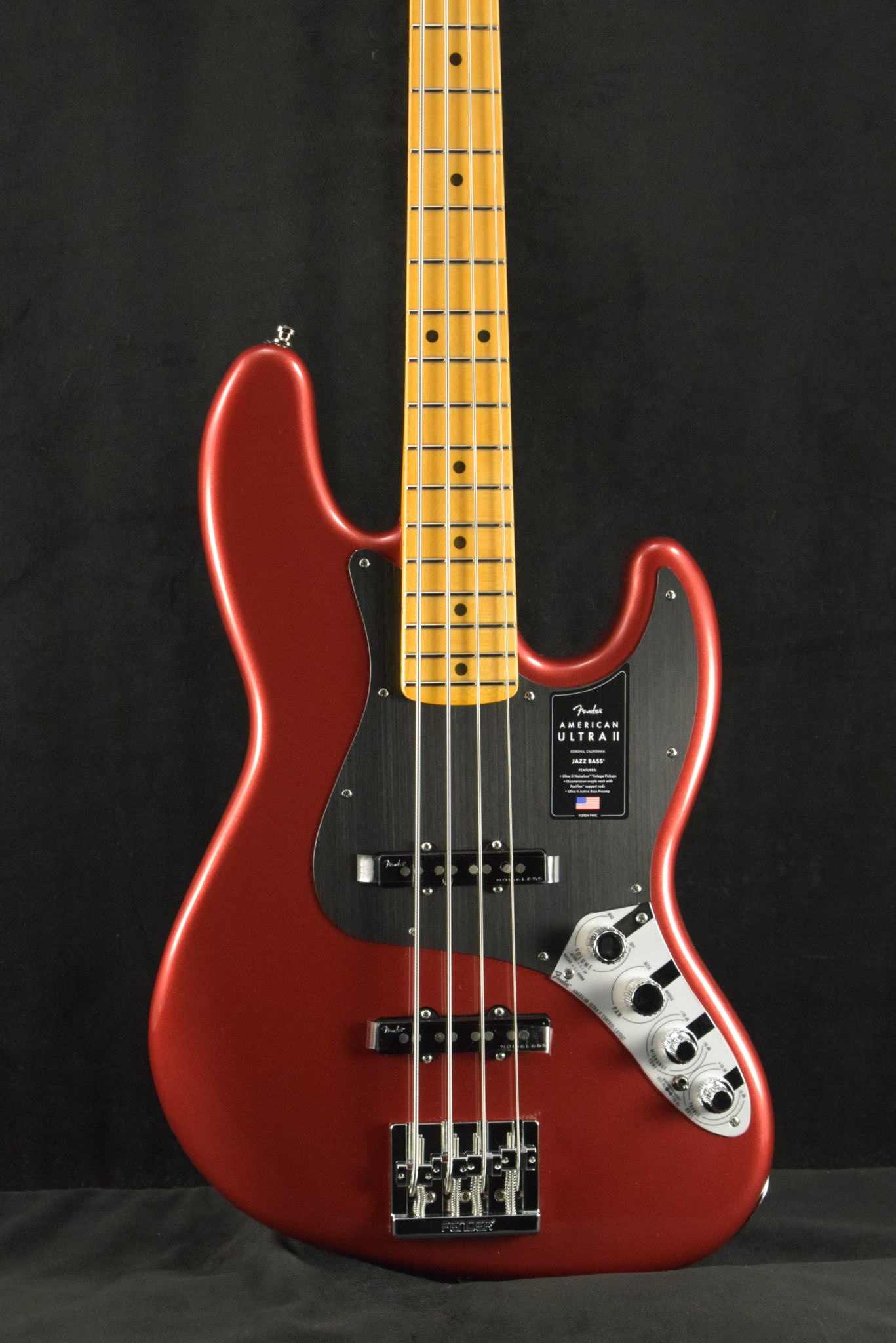 Fender Fender American Ultra II Jazz Bass Sinister Red Maple Fingerboard