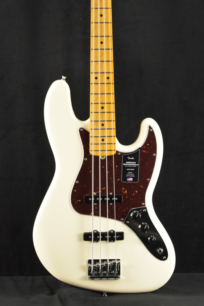 Fender Fender American Professional II Jazz Bass Olympic White Maple Fingerboard