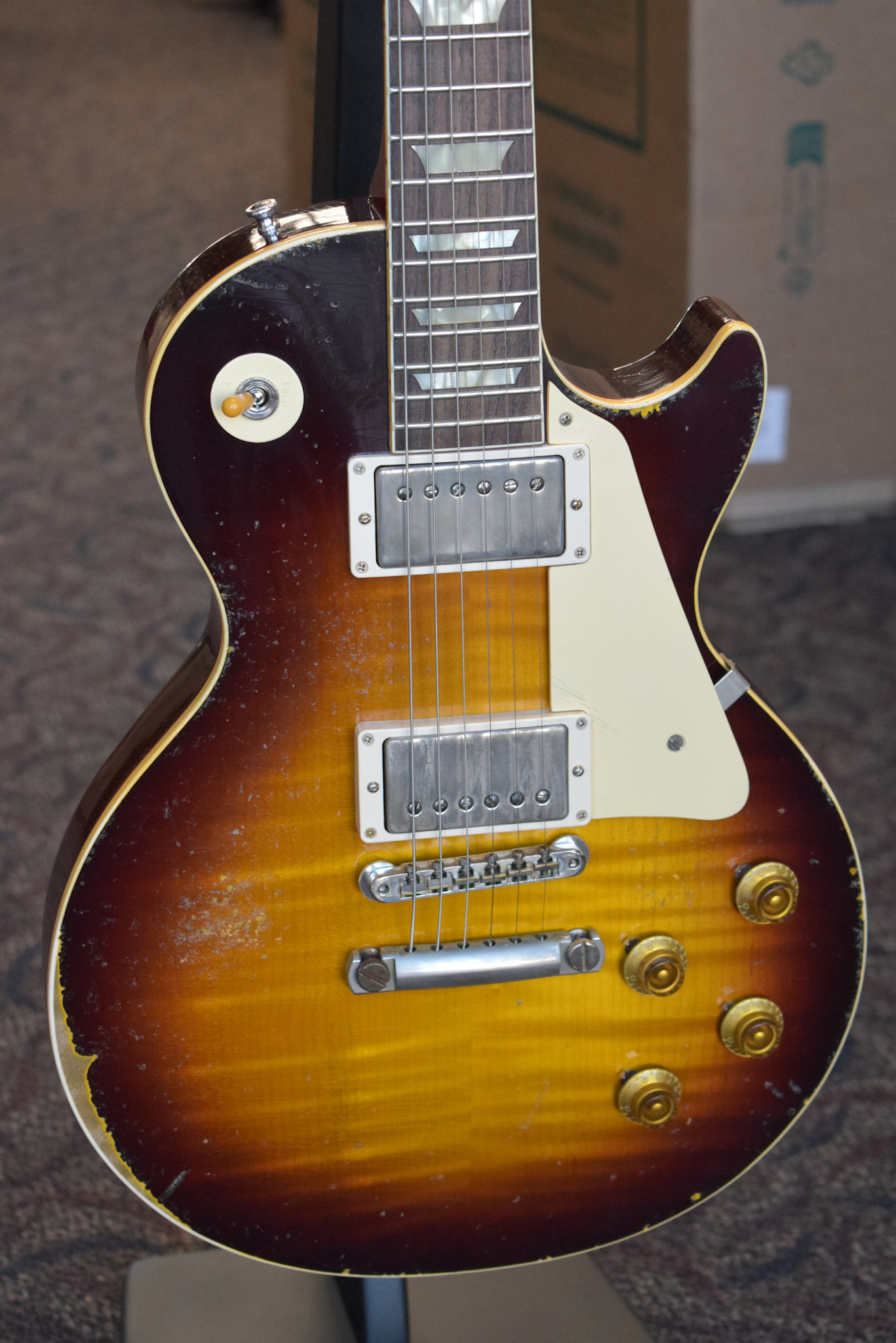 Gibson Gibson Murphy Lab 1959 Les Paul Standard Bourbon Burst Ultra Heavy Aged - Fuller's Exclusive