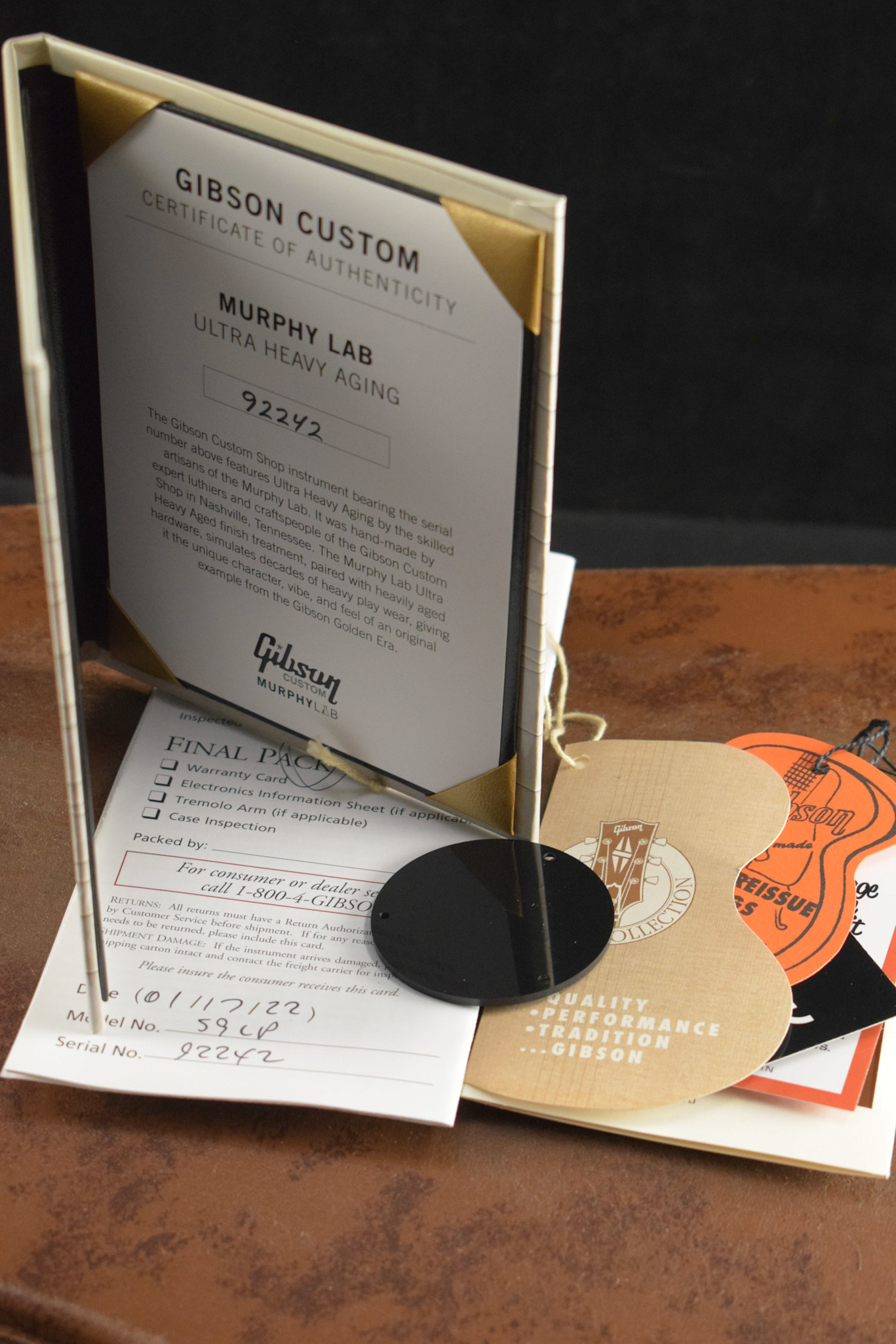 Gibson Gibson Murphy Lab 1959 Les Paul Standard Bourbon Burst Ultra Heavy Aged - Fuller's Exclusive