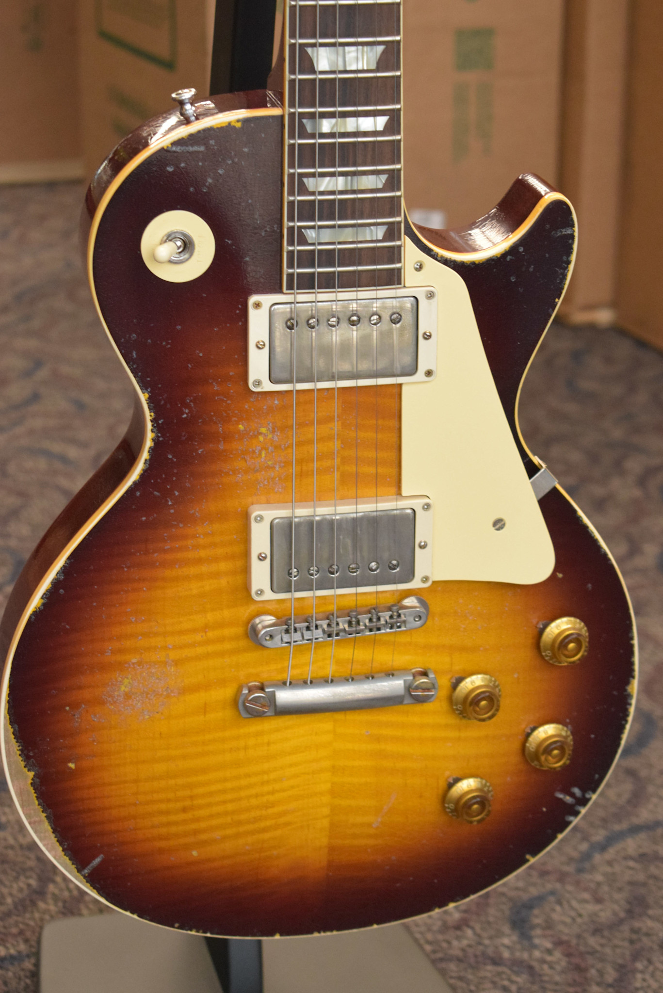 Gibson Gibson Murphy Lab 1959 Les Paul Standard Bourbon Burst Ultra Heavy Aged - Fuller's Exclusive