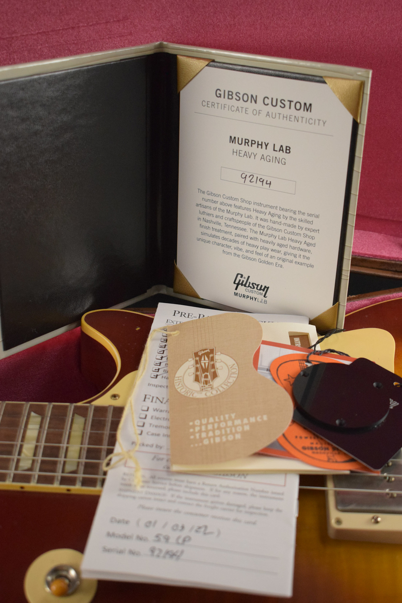 Gibson Gibson Murphy Lab 1959 Les Paul Standard Sunrise Tea Burst Heavy Aged Fuller's Exclusive