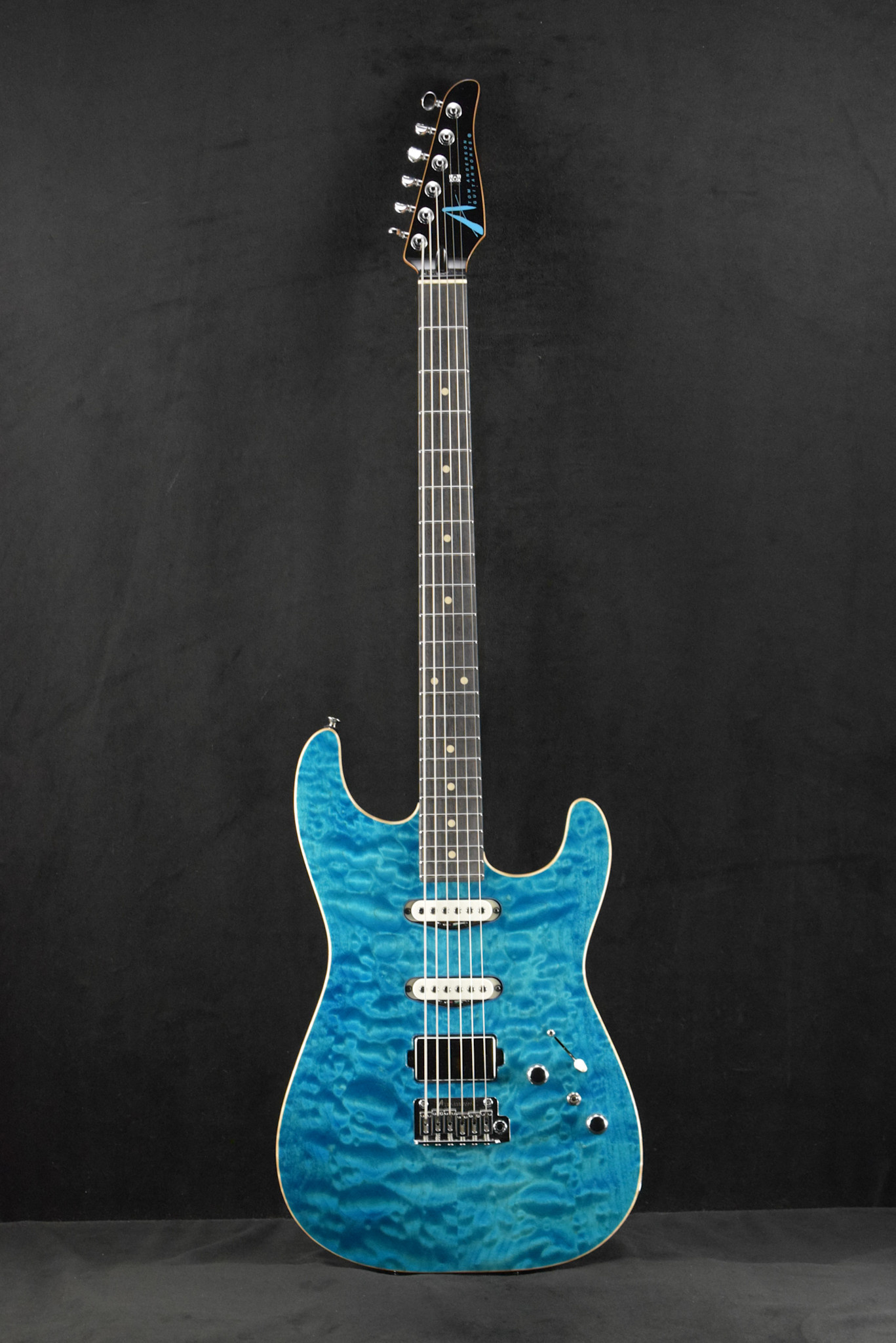 Tom Anderson Baritom Drop Top Bora Bora Blue with Binding Tom Anderson Baritom Drop Top Bora Bora Blue with Binding