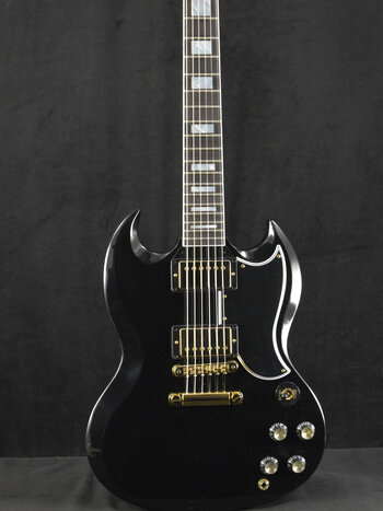 Gibson Gibson Custom Shop SG Custom 2-Pickup w/ Ebony Fingerboard Gloss Ebony