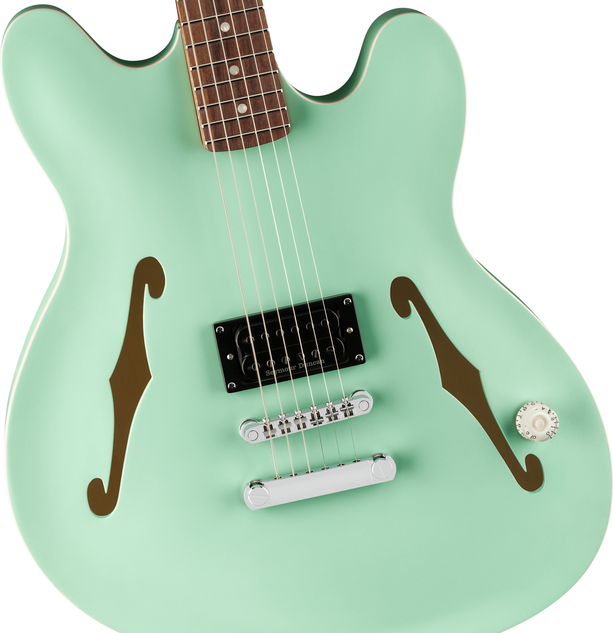 Fender Fender Tom DeLonge Starcaster Satin Surf Green Rosewood Fingerboard