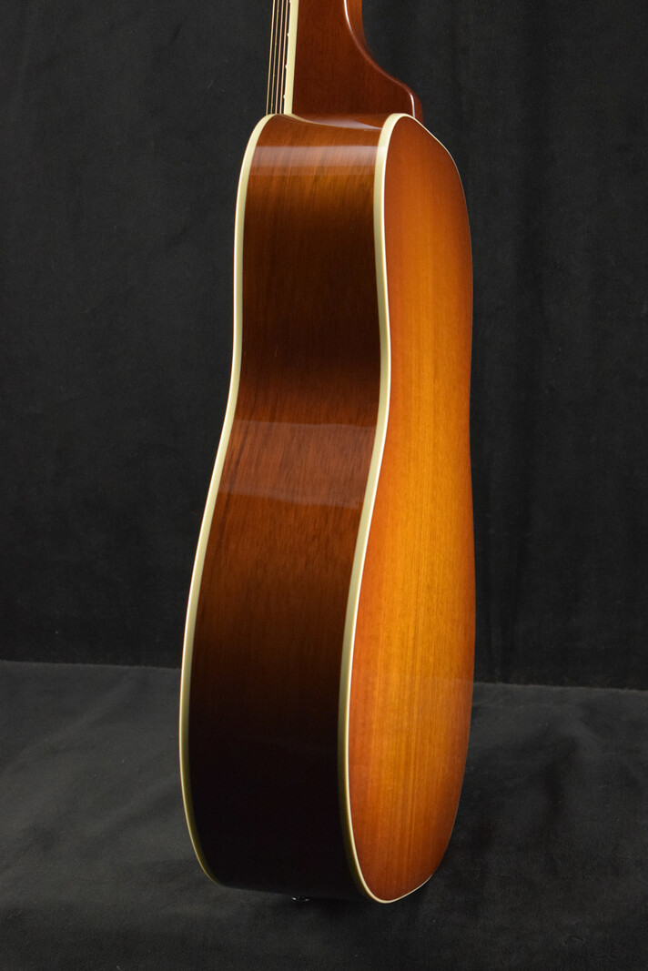 National National Scheerhorn L-Body Square Neck Honduras Mahogany High Gloss Finish