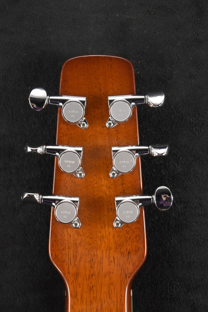 National National Scheerhorn L-Body Square Neck Honduras Mahogany High Gloss Finish