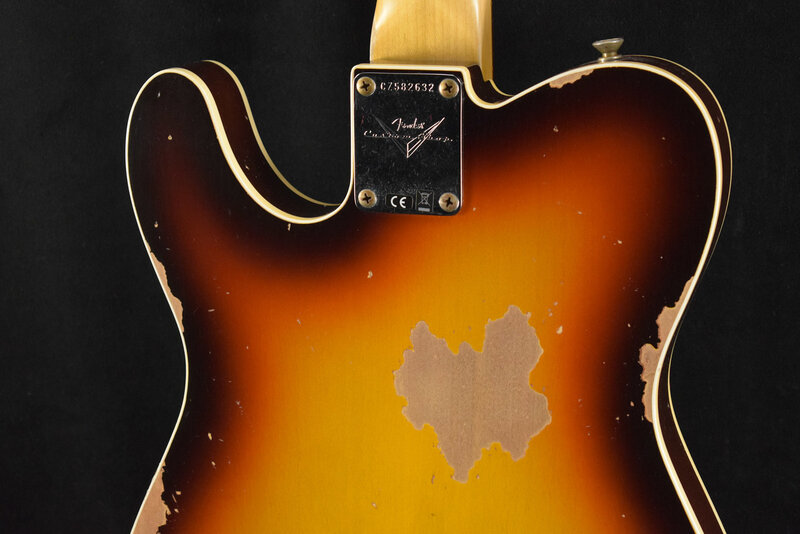 Fender Fender 1960 Telecaster Custom Heavy Relic Super Faded Aged Chocolate 3-Color Sunburst 3A Rosewood Fingerboard