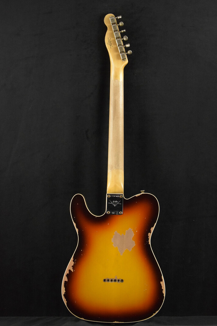 Fender Fender 1960 Telecaster Custom Heavy Relic Super Faded Aged Chocolate 3-Color Sunburst 3A Rosewood Fingerboard